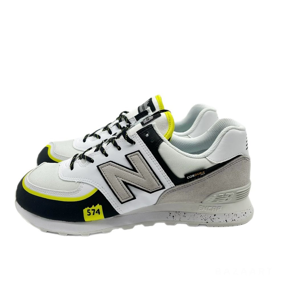 New Balance 574 All Terrain Sneakers Men's Shoes US 11D White Grey Volt